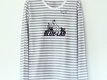 トリくんTシャツ長袖　stripe x blackの画像