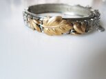 ヴィンテージリーフバングルブレスレットvintage bangle leaf svcpの画像