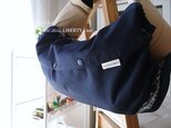 抱っこ紐収納カバー (リバティライン・ネイビー)の画像