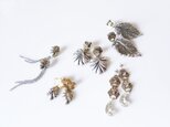 ヴィンテージリーフ&シェルピアス vintage pierced earrings shmn lf <PE-shmnl>の画像