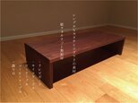 一生もの　ウォルナット無垢材を使用した ローテーブル　/　TV台（背低タイプ）の画像