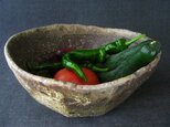 【送料無料】食器　焼締め大鉢　陶芸家オリジナル陶器（73）の画像
