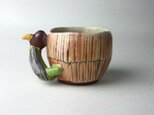 Mug cup of a pretty bird, 可愛い鳥のマグカップ, Handmade mug,cute ceramicの画像