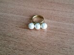range cotton pearl ring 真鍮製の画像
