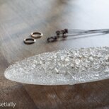 ガラスのアクセサリートレイ -「 KAKERAの光 」 ● 無色透明・20cm