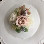 プリザーブドフラワーのコサージュ♪