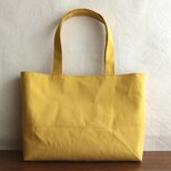 ハチミツ　倉敷産帆布使用横長トートL【受注製作】