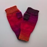 ハンドウォーマーグラデーション 赤