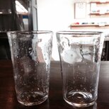 宙吹き 泡グラス 300cc