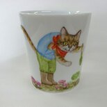 TM様ご依頼品　アイタケとねこのマグカップ（手描き）の画像