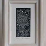 鯉・2018/銅版画 (額あり）の画像