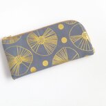 L字ファスナー長財布   Metallic Gold Circles  ＊303＊の画像