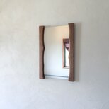 ゆらぎミラー L （ウォールミラー 木製 鏡 木枠 ミラー 姿見）の画像