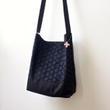 サークルレースのショルダーバッグ☆黒の画像