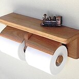 オーク製トイレットペーパーホルダーVer.13の画像