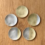 月豆皿　満ち欠け5枚セット