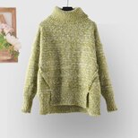 冬 ♪通学 通勤 レディース ファッション  高品質 受注制作 超暖かい ニット ニットトップス タートルネック タートルニットの画像