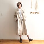 リネンテーラードコート　オーバーサイズの画像