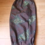 アンティーク大島紬からゆったりかぼちゃパンツ　絹　裏付きの画像