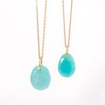 Amazonite charm necklaceの画像