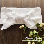 残3⭐️セール⭐️41点売れました⭐️ 刺繍 白 花柄 綿 夏 保冷剤 冬 カイロ ネッククーラー スカーフの画像