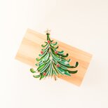 『Christmasシリーズ〜　クリスマスツリーのブローチ』