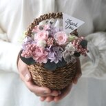 Flower basket (S) Antique pinkの画像