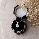 エチオピア産！プレシャスオパールの一粒ネックレス　金アレ対応