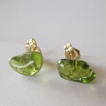 ペリドットのピアス/arizona 14kgf