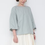 新作5/30まで送料無料　4lines blouse / mintの画像