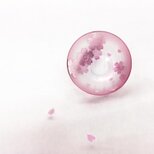 手の平のお花見　桜杯＜さくらサカズキ＞花見酒　サクラを彫刻したお花見の酒器　春色ピンクの サクラ杯