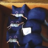 再販 >> " Stickitten" kitten loaf ツイル／ネイビーの画像