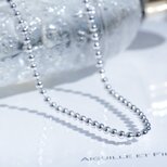 SILVER925 ボールチェーンネックレス 40cm