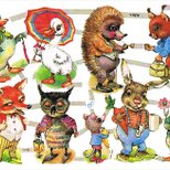 ドイツ製クロモス メルヘンな動物達 ラメなし　DA-CHRY013（Made in Germany)