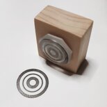弓道の的　スタンプ　　2.0ｃｍｘ2.0ｃｍ
