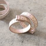 革のテープメジャー ブレスレット【受注生産】姫路レザー