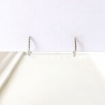 〈痛くない〉デザインシルバーリングフェイクピアス・イヤーカフ〈直径約10㎜、太さ約1㎜〉片側シリコンゴムタイプ(調節可)