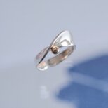 K10YG×silver925 "flæði ring"コンビカラーリング　10金　シルバー