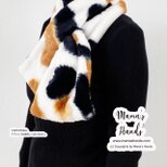 残少⭐️242点売れました《三毛猫のぬくもり》皆大好き ふわファー モフモフ ネコ ねこ 猫 ティペット 差し込み  マフラー