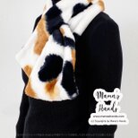 ⭐️277点売れました《三毛猫のぬくもり》皆大好き ふわファー モフモフ ネコ ねこ 猫 ティペット 差し込み マフラー