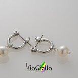 淡水パール(ポテト形)の1粒フープピアス【再作品】