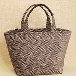 送料無料【モール糸シルク布】トートバッグの画像