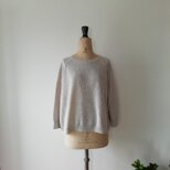 【再再再…販♡】オーガニックコットン100%鹿の子ポンチョプルオーバー（01023）ペールグレーの画像