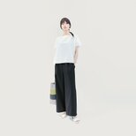 吸水速乾♪ 涼しくきれいに 大人色 黒 ワイドパンツ ●GREDA-NIGHT●の画像