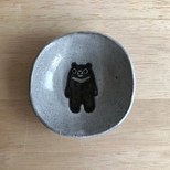 ツキノワグマ小皿の画像