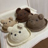 くまさん麦わら帽子【商品番号:2205-3】