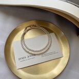 小粒チョーカータイプ パール一連超ショートネックレス　3ｍｍセレモニー　37.5ｃｍの画像