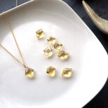 天然石のネックレス ■ 揺れるスピカ 7種類展開 ■ シトリン