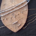 【K14gf／受注制作】Coated Labradorite Long Necklace／コーテッドラブラドライト ネックレス