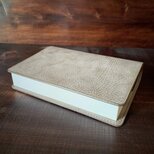 《四六判サイズ》レザーブックカバー（グレー）